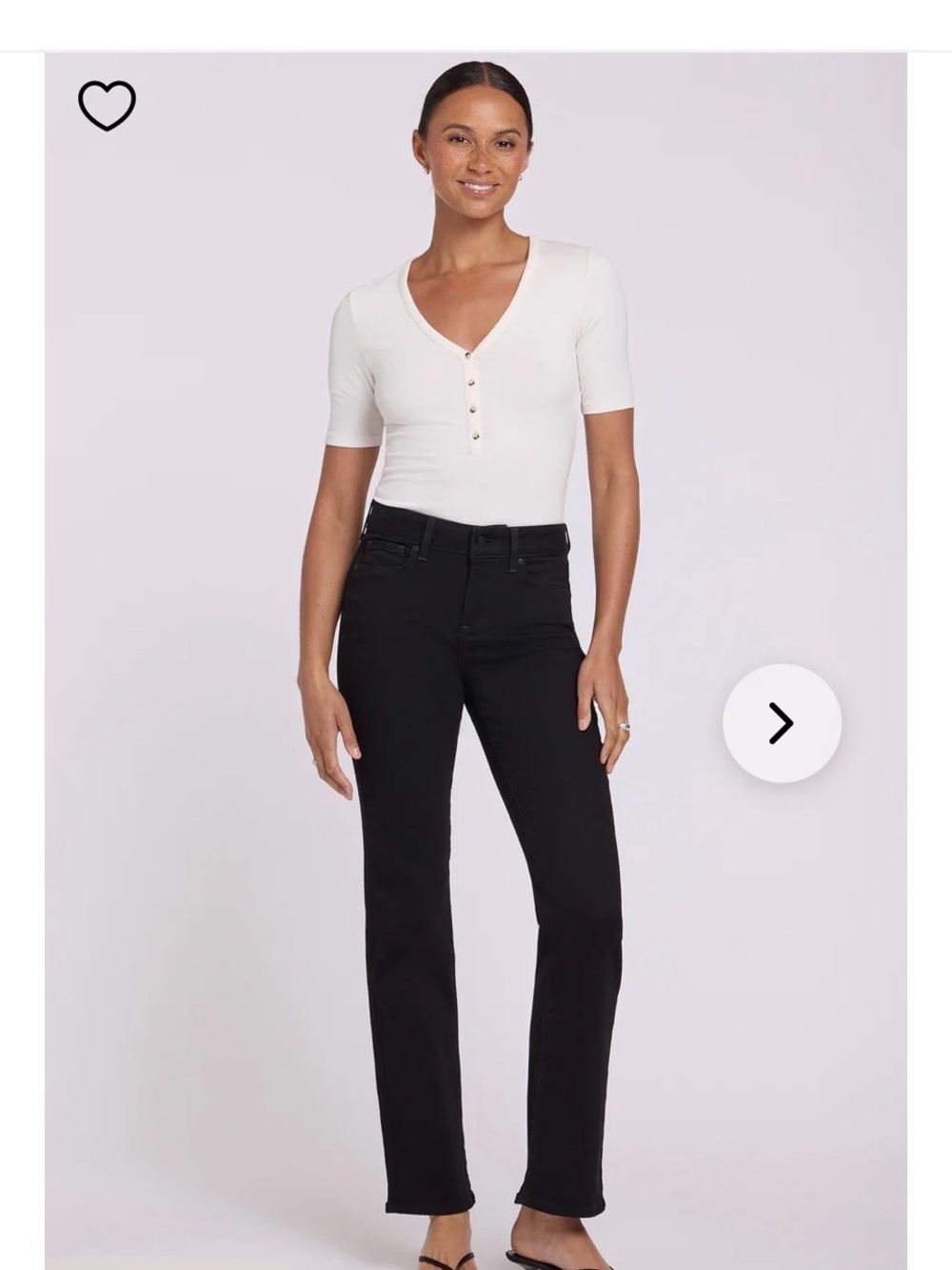 NYDJ Marilyn Straight Leg Denim, Black